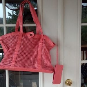Pink Net Tote